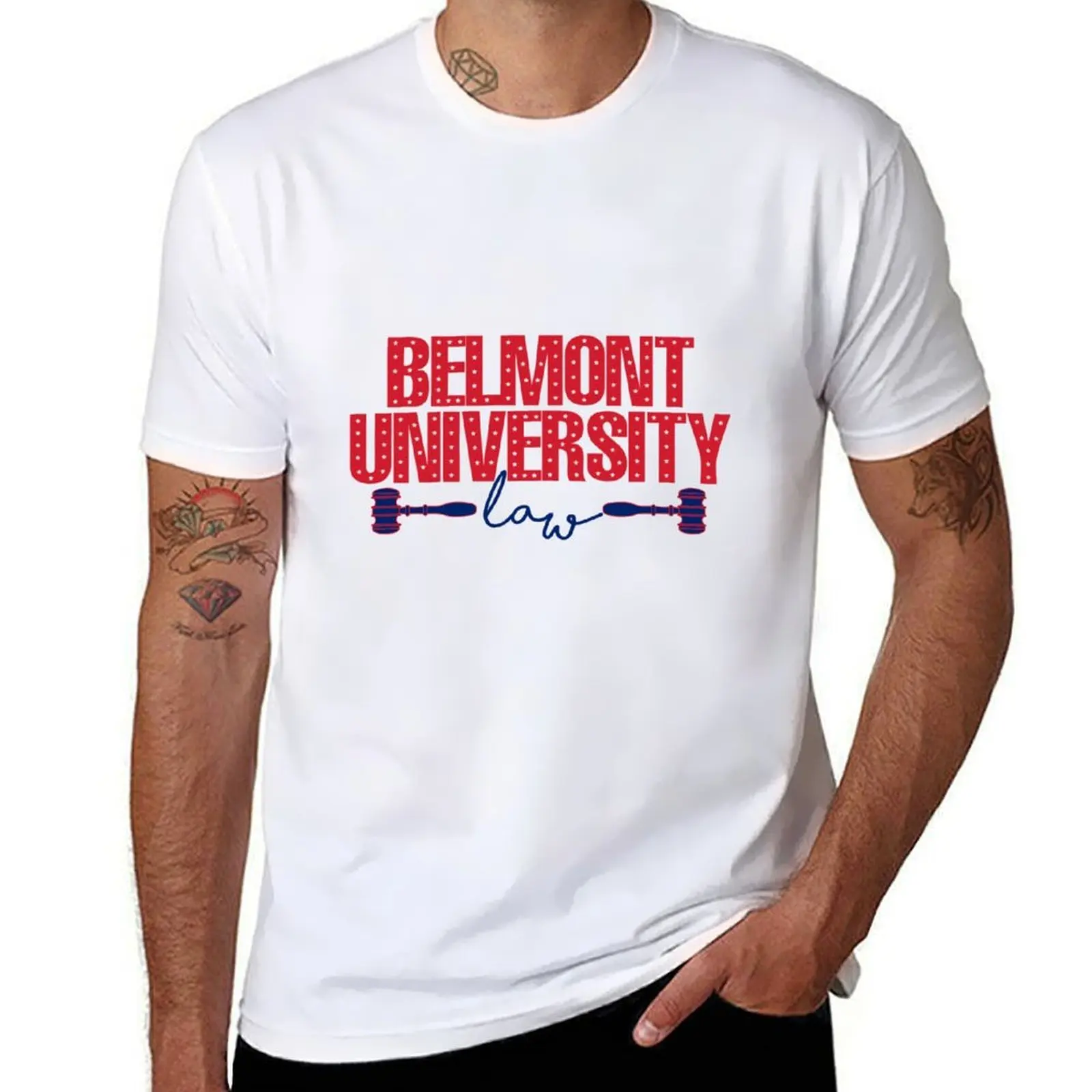 

Belmont Law Sticker T-Shirt funny t shirts man t shirts for man graphic funny T-Shirt
