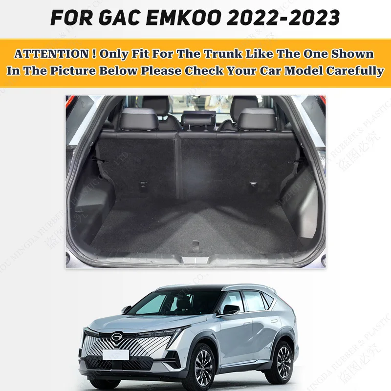 High Quality Leather Car Trunk Mat For GAC Trumpchi EMKOO 2022 2023 Custom Car Accessories Auto Interior Decoration