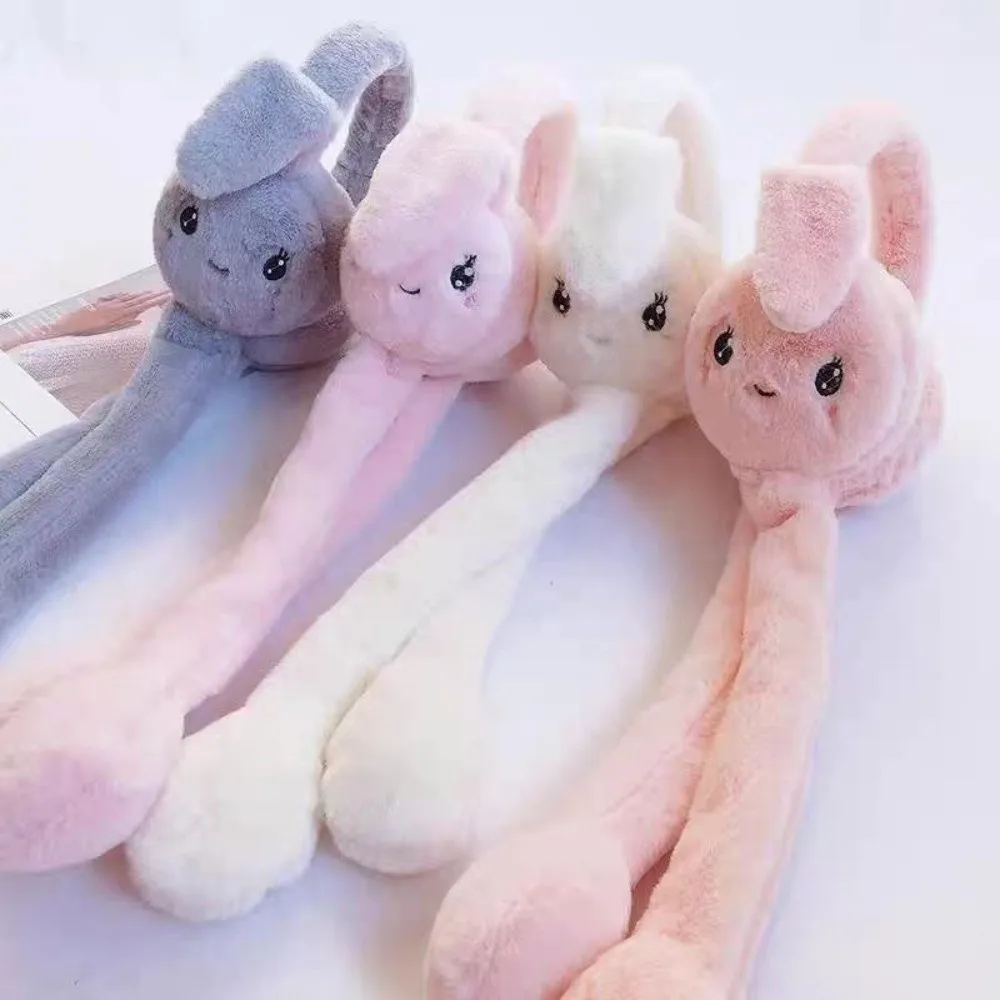 

Cute Rabbit Earmuffs Imitation Fur Cartoon Ear Cover Solid Color Keep Warm Winter Earmuffs Children