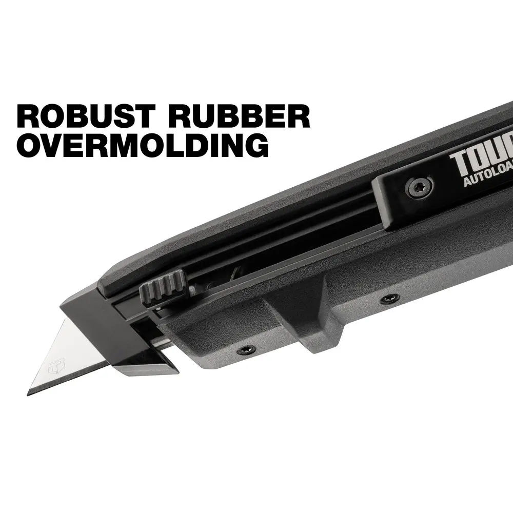 TOUGHBUILT TB-H4-10-A 3/4-in 5-Blade Retractable Utility Knife with On Tool Blade Storage Auto-loading Utility Knife