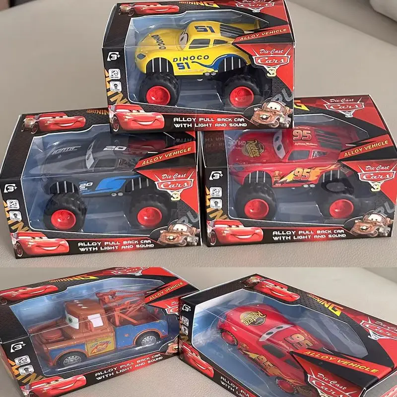 Disney Pixar Cars 3 Lightning Mcqueen Jackson Storm Ramirez Inertiële Pull-Back Auto Speelgoed Collectible Model Voertuig Cadeau