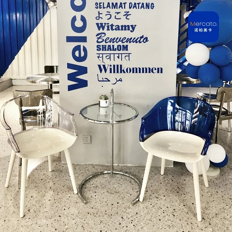 

Klein Blue Transparent Beverage Shop Photo Check In Area Milk Tea Shop Cafe Dining Chair