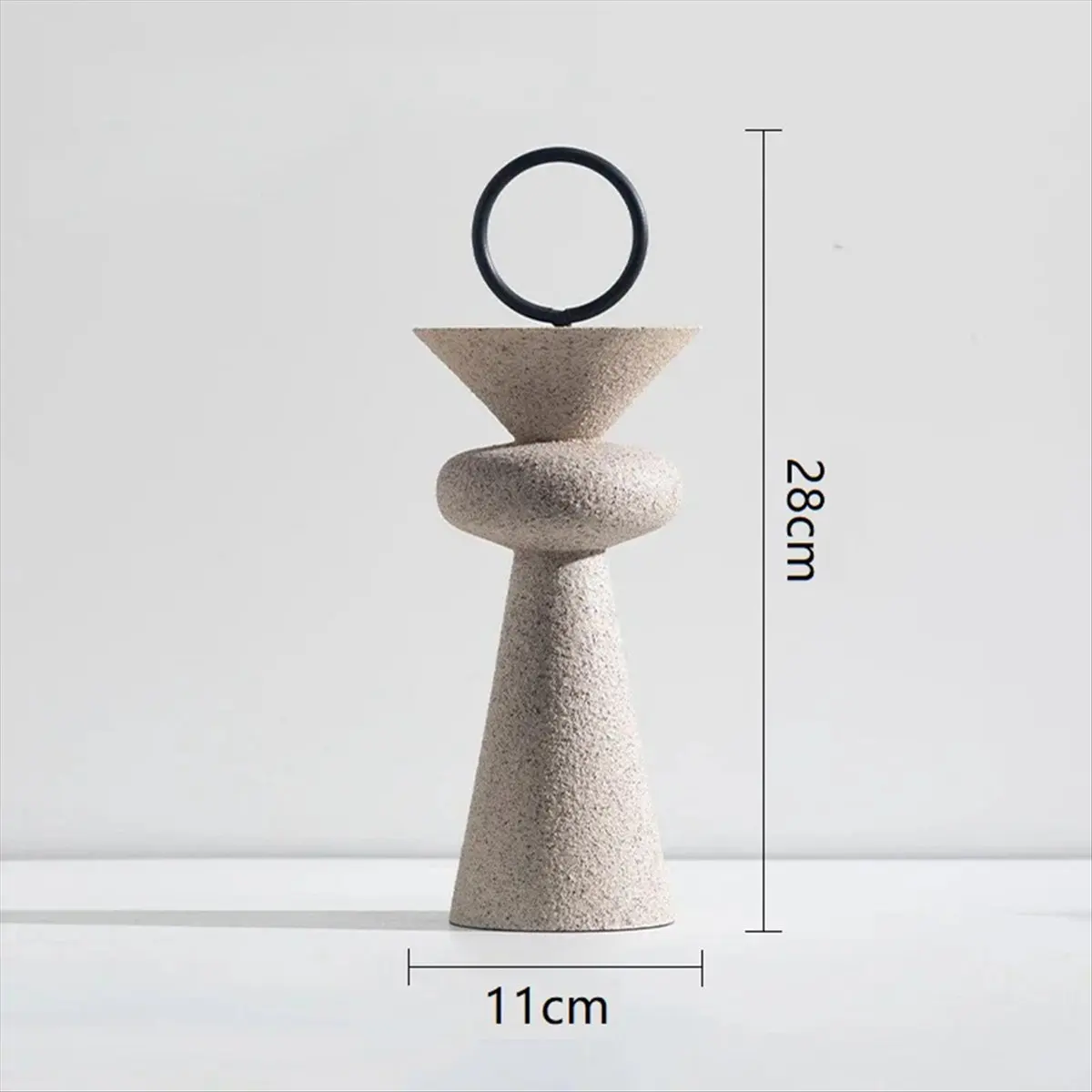 Super Sale Abstract Geometric Sandstone Statue Art Ornaments Entrance Living Room TV Cabinet Desktop Home Decoration C