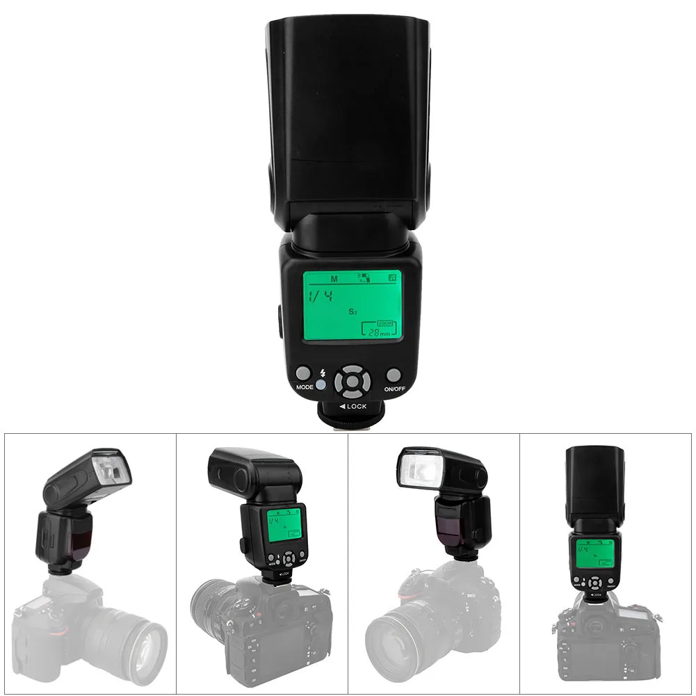 Luz de flash profesional externa TRIOPO TR-960II en cámara externa para linterna de cámara Canon