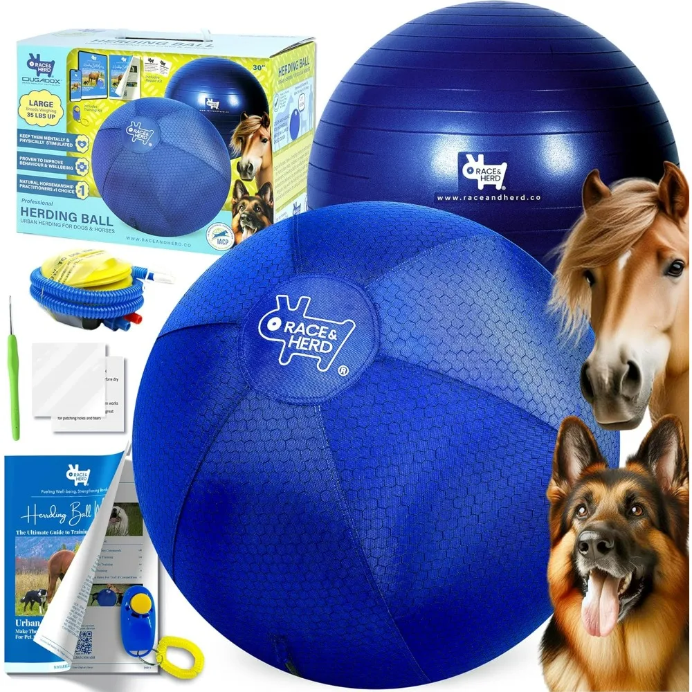 

Race&Herd Herding Ball for Dogs Large, Medium, Horse Ball, Large Dog Toys, Hearding Ball, Herding Balls for Cattle Dogs