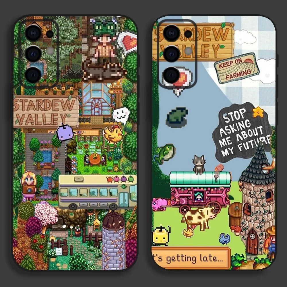 Game S-Stardew Valley Phone Case For Samsung S24,S21,S22,S23,S30,Ultra,S20,Plus,Fe,Lite,Note,10,9,5G Black Soft Cover