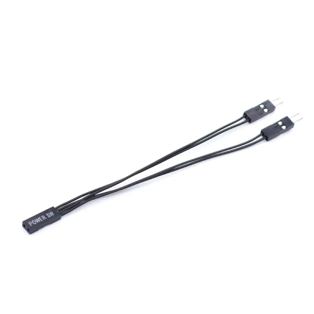 10cm Motherboard switch Power SW/ RESET SW/ HDD LED /POWER LED 1 to 2 double Adapter Cable