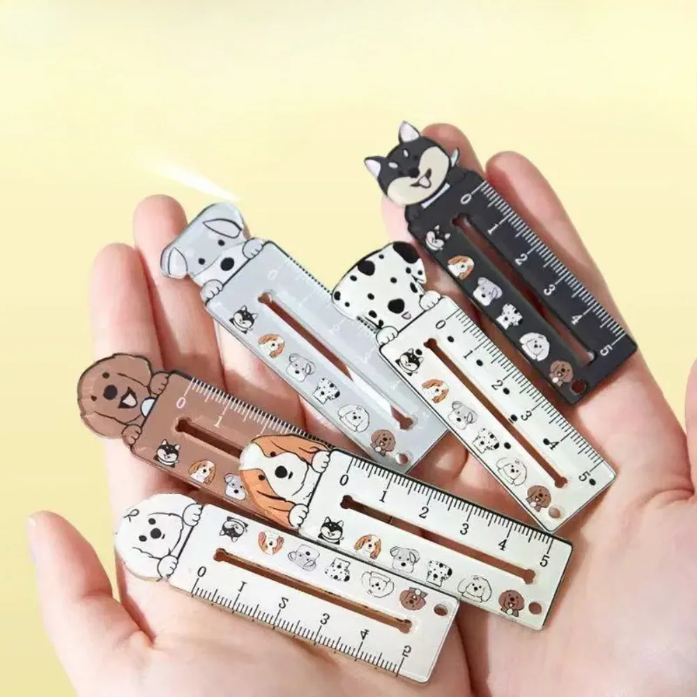 

Милая мультяшная мини-линейка в виде собачки, многофункциональный измерительный инструмент, маленький кулон, портативная линейка для детей, канцелярские принадлежности для школьников в качестве награды