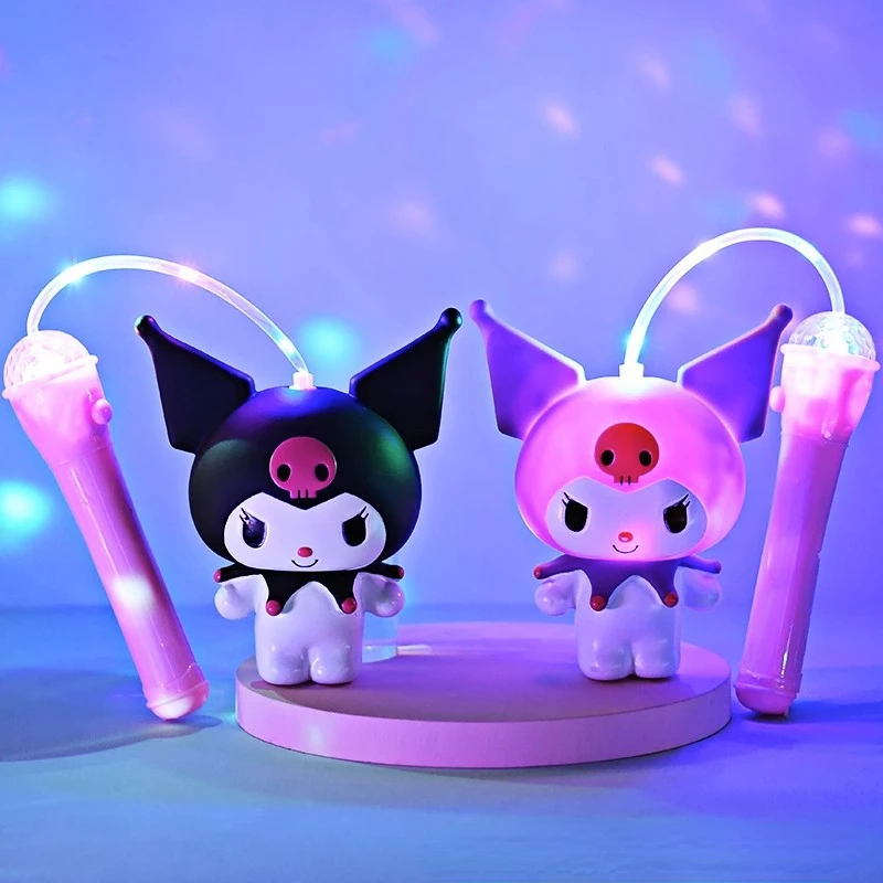 Sanrio Kuromi Hello Kitty Melody Glow Portable Lanterns Kids Music Lanterns Toys Festival Merry Christmas New Year Gifts