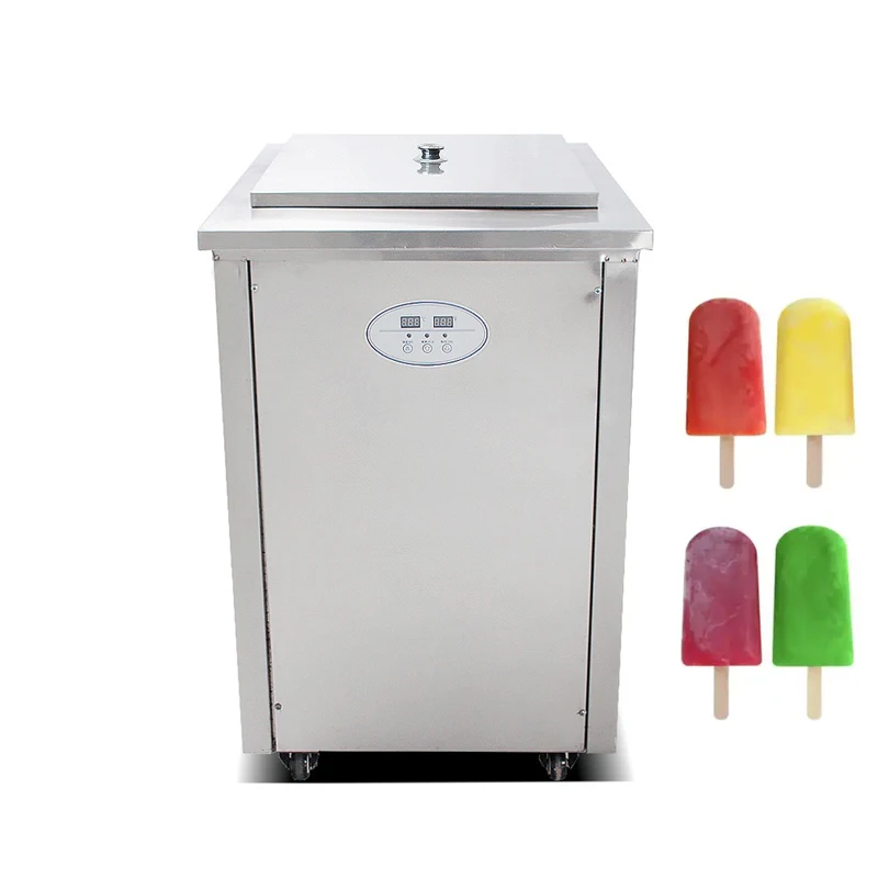 High Quality Chocolate Popsicle Machine, Commercial Dual Mold Ice Cream Machine