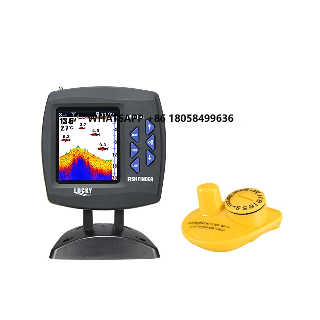 

Lucky Bait Boat Fishing Sonar FF918CS-W 3.5inch Colored Dot-Matrix Display with Type W Wireless Sensor