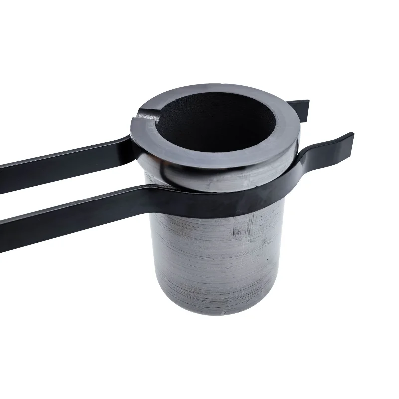 Black Barbell Clamp, Steel Cup Pliers, Inverted Mold Casting Clamping Tool, Crucible Pliers