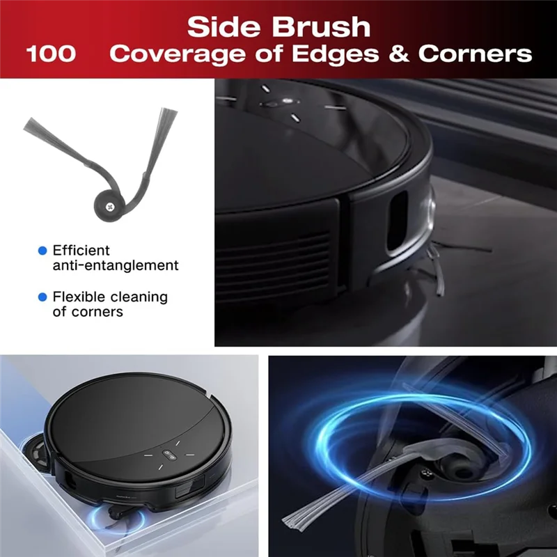 17 шт. комплект аксессуаров для робота-пылесоса Roborock Saros 10R/G20s Ultra, основная боковая щетка, фильтры, подушечки для швабры, мешки для пыли A62X