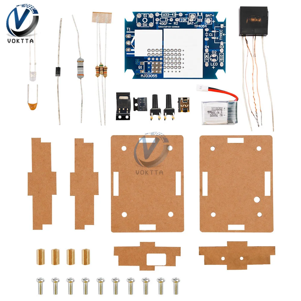 DC3-5 V haute tension module d'allumage rechargeable briquet ￩lectronique kit bricolage g￩n￩rateur d'arc inverseur Boost pi￨ces ￩lectroniques