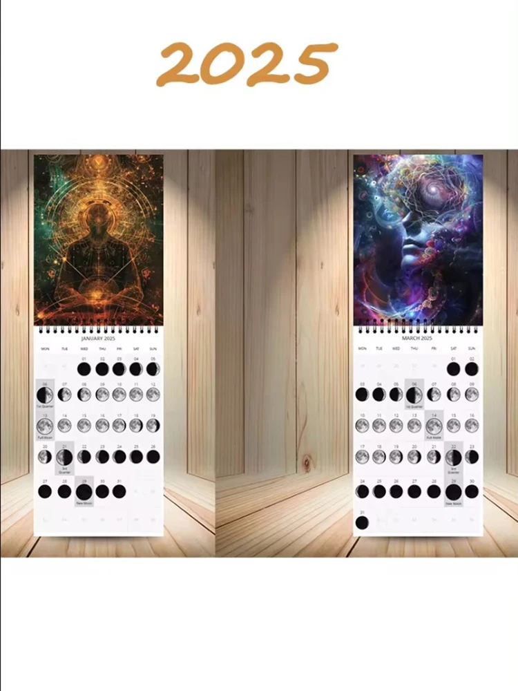 2025 Moon Phase Calendar Astrological Calendar Runs 12 Month Wall Calendar for Home Office Decor