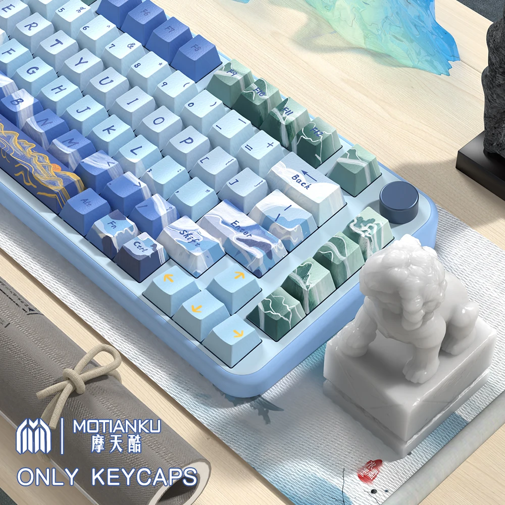 Imagem -05 - Teclas do Tema Original Perfil Cereja Anime Bonito Keycap Pbt Personalizado para Teclado Mecânico com Layout Iso 137 Teclas 158 Teclas