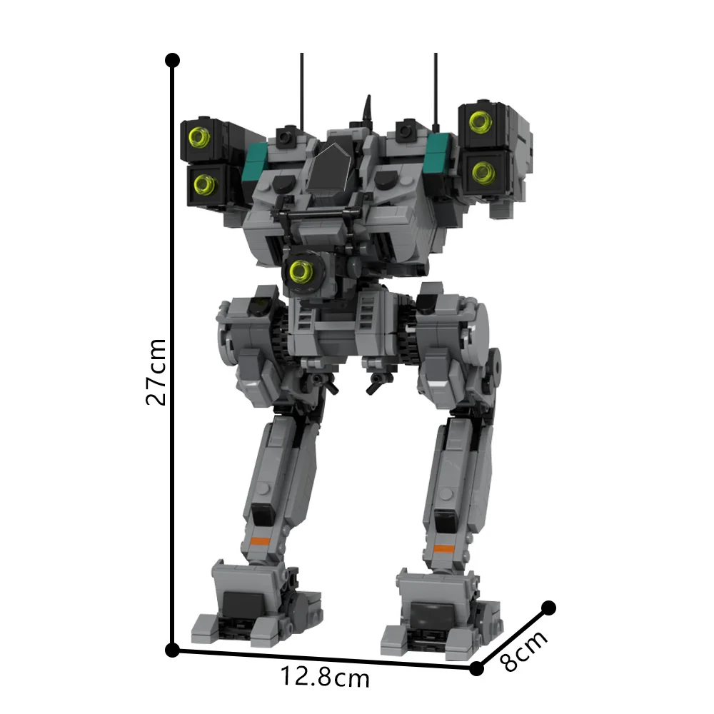 Gobricks MOC Vlooien BattleMecheds Mech robot Bouwstenen Model Hout Wolf OmniMech Bricks Gemonteerd Speelgoed voor Kinderen Gift