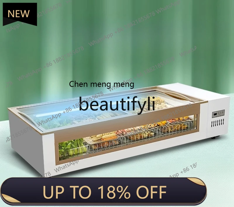 

Z189 Commercial Horizontal Freezer for Stall Display Refrigerated Fresh-Keeping Countertop Cabinet