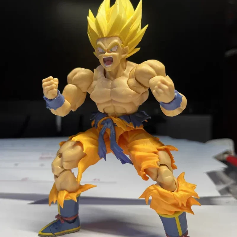 バンダイ-ドラゴンボールのアクションフィギュア,s.h.figuarts,息子悟空,カカロット,トランクス,スーパーサイヤ人,フリーザ,子供のおもちゃ,ギフト