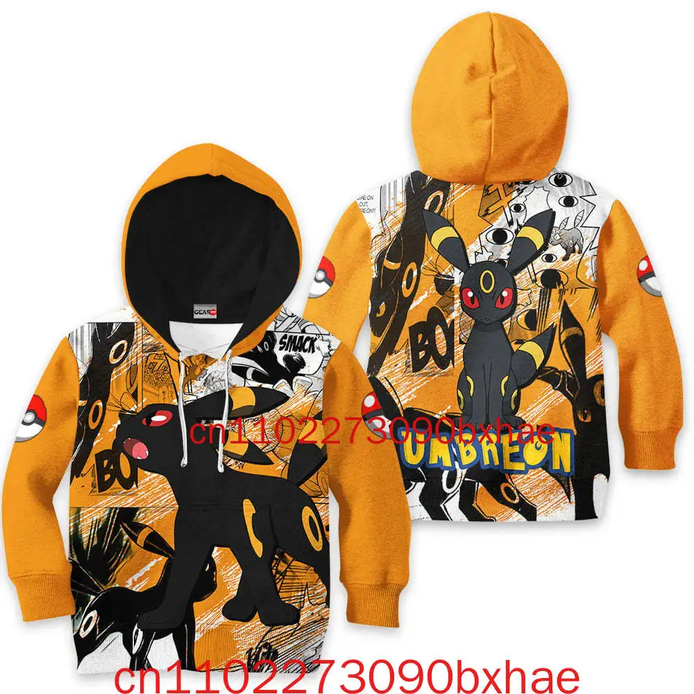 新しいアンブレオンポケモンジッパーパーカー-3d-プリントクリスマスコスプレ衣装かわいいファッション男の子と女の子パーカー