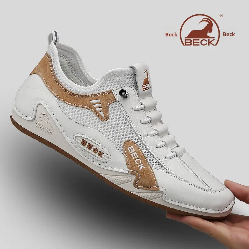 

Мужские летние дышащие мягкие спортивные повседневные туфли, легкие модные туфли с круглым носком и резиновой подошвой