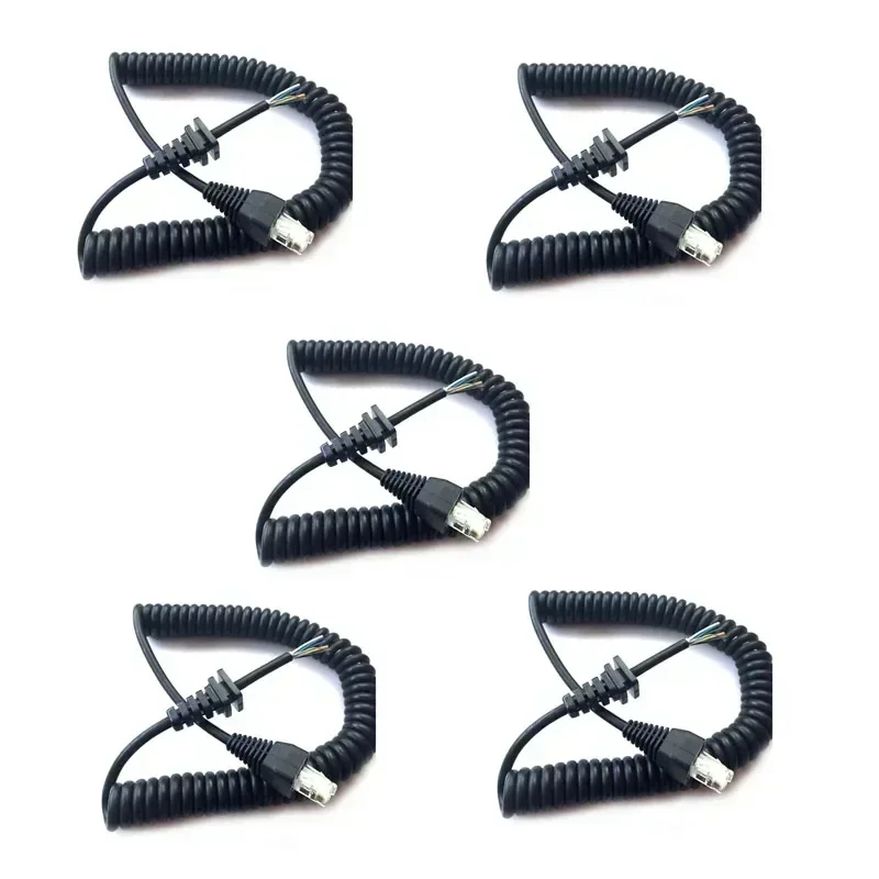 Lot 5PCS Replacement RJ45 8 Pin MH-67A8J Handheld Speaker Microphone Cable Cord for YAESU VX2108 VX2208 VX2508 Mobile Radio