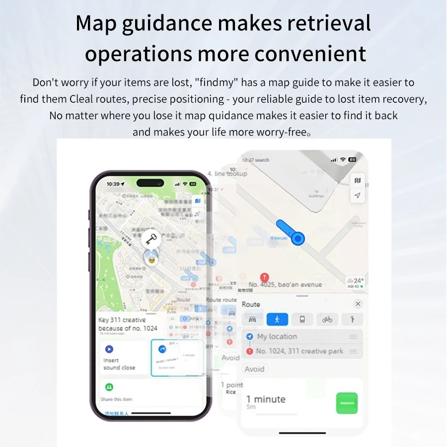 IOS Phone Bluetooth Smart  Anti Loss Device ITag Wireless Locator Mini Tracker Suitable for Elderly Children Pet Positioning