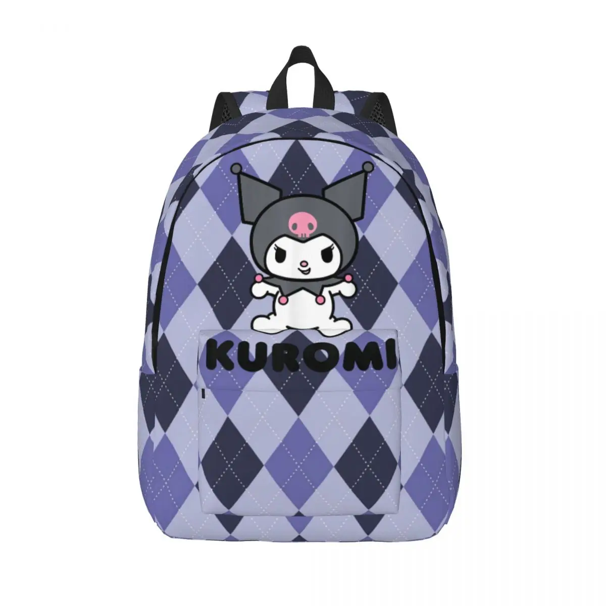 Kuromi Character Teenage Backpack Sports High School Work Daypack for Men Women Laptop Computer Shoulder Bag