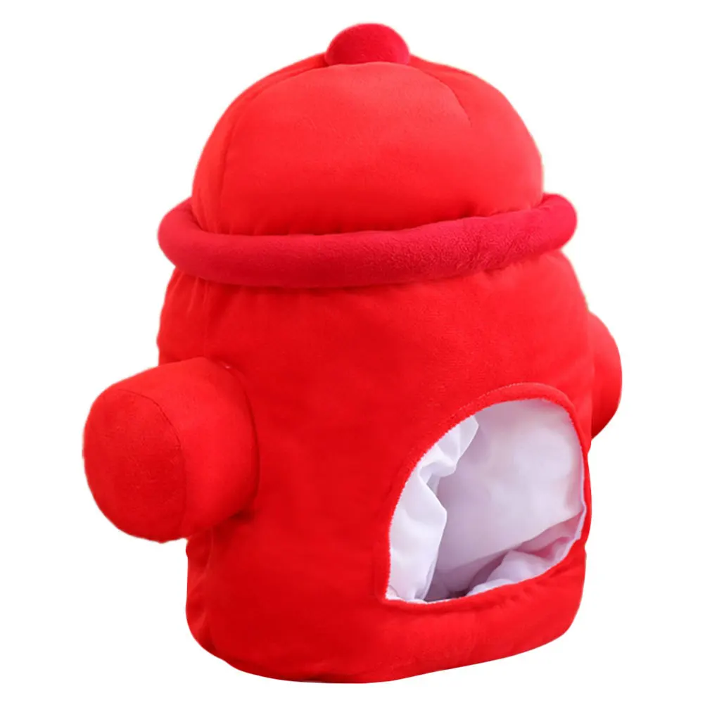 

Stuffed Fire Hydrant Cosplay Hat Soft Comfortable Cartoon Headgear Party Photo Prop Costume Accessory Stuffed Headgear
