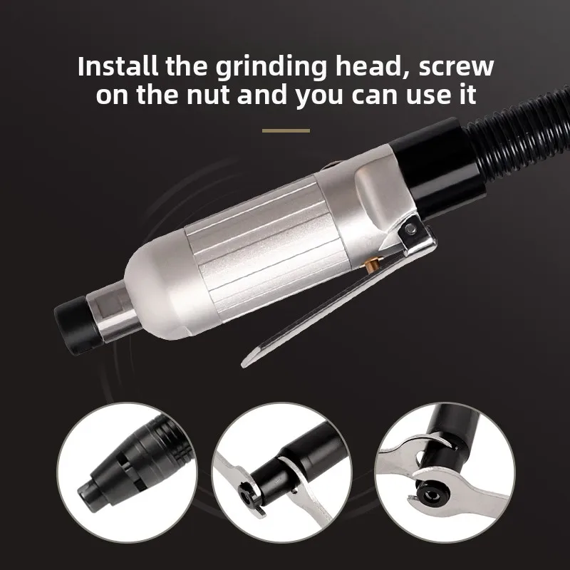 Tai Di Pneumatic Engraving and Grinding Machine Air Grinding Pen Repair Pen Pneumatic Engraving Pen Mold Polishing Tool 6mm Chuck Td-980