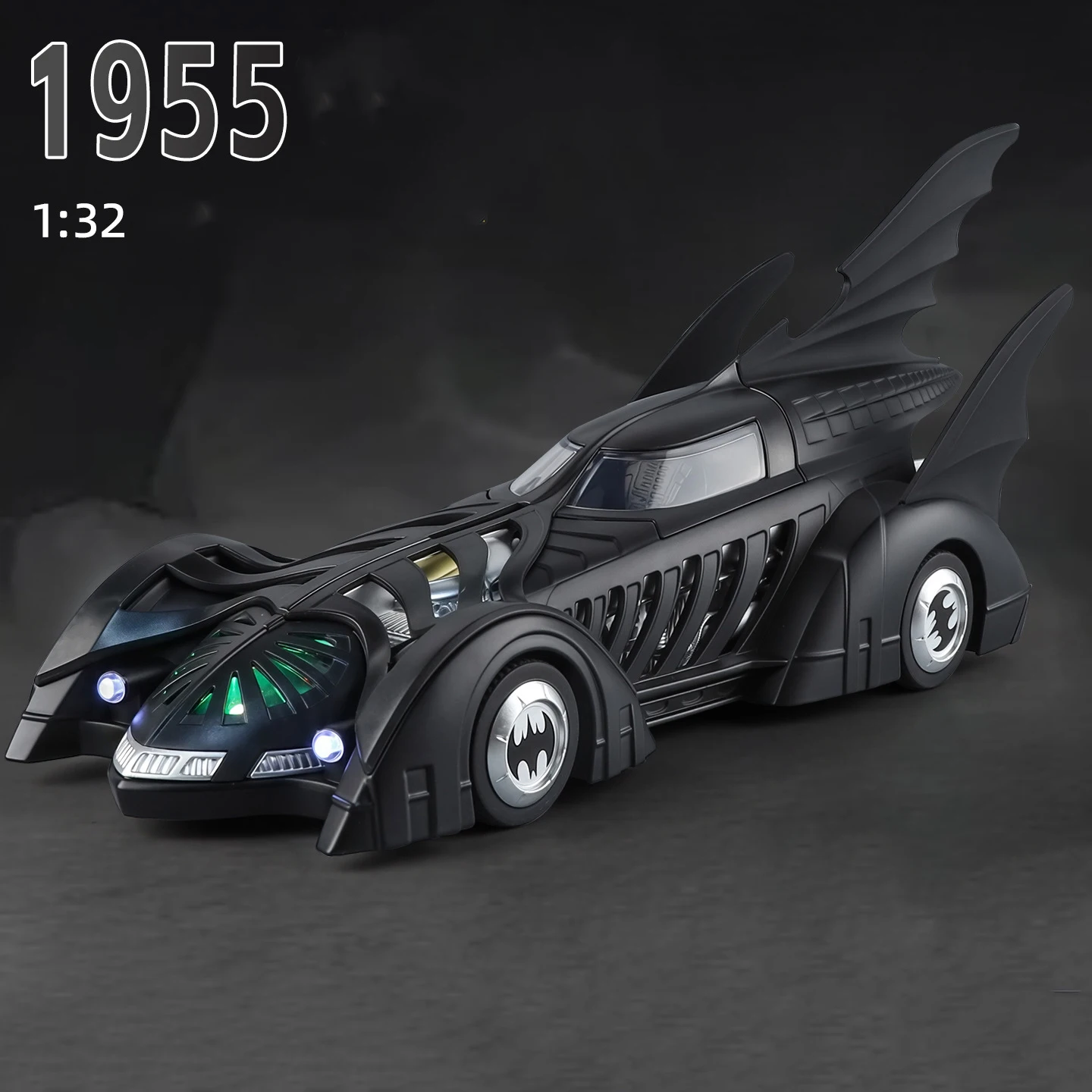 1:32 Batmobile From Batman Forever 1995 Alloy Scale Car Model Diecast Metal Miniature Car Sound＆Light Collection Toy Car Gifts - view 2