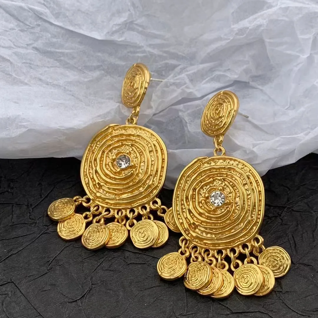 Medieval Vintage Ring tassel pendant Ear drop earrings  for women's girl   jewelry wholesale