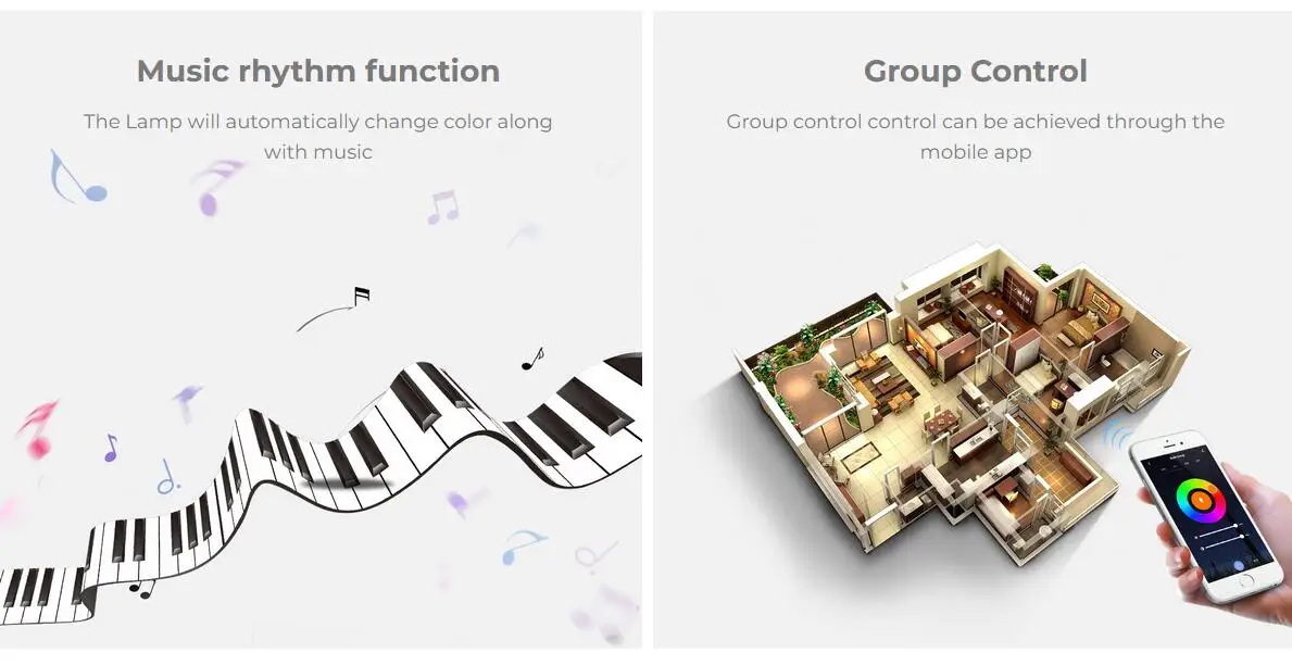 Miboxer WiFi+2.4G LED Controller Single Color Dual White RGB RGBW RGB+CCT SW2 SW5 WL5 Tuya Music APP Voice Control