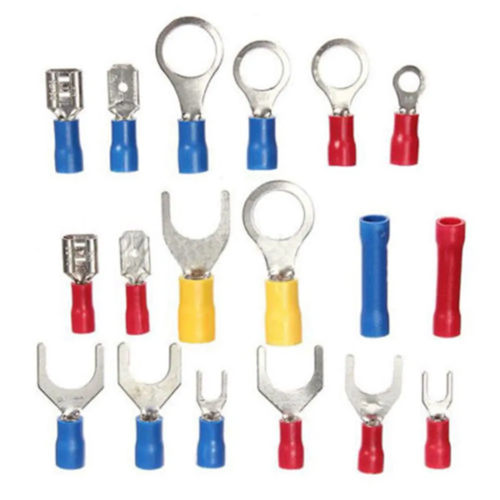 520Pcs Insulated Wire Terminal Crimp Connectors Set Industrial Electrical Connectors Color Coded for Trailer Camper Light Wiring