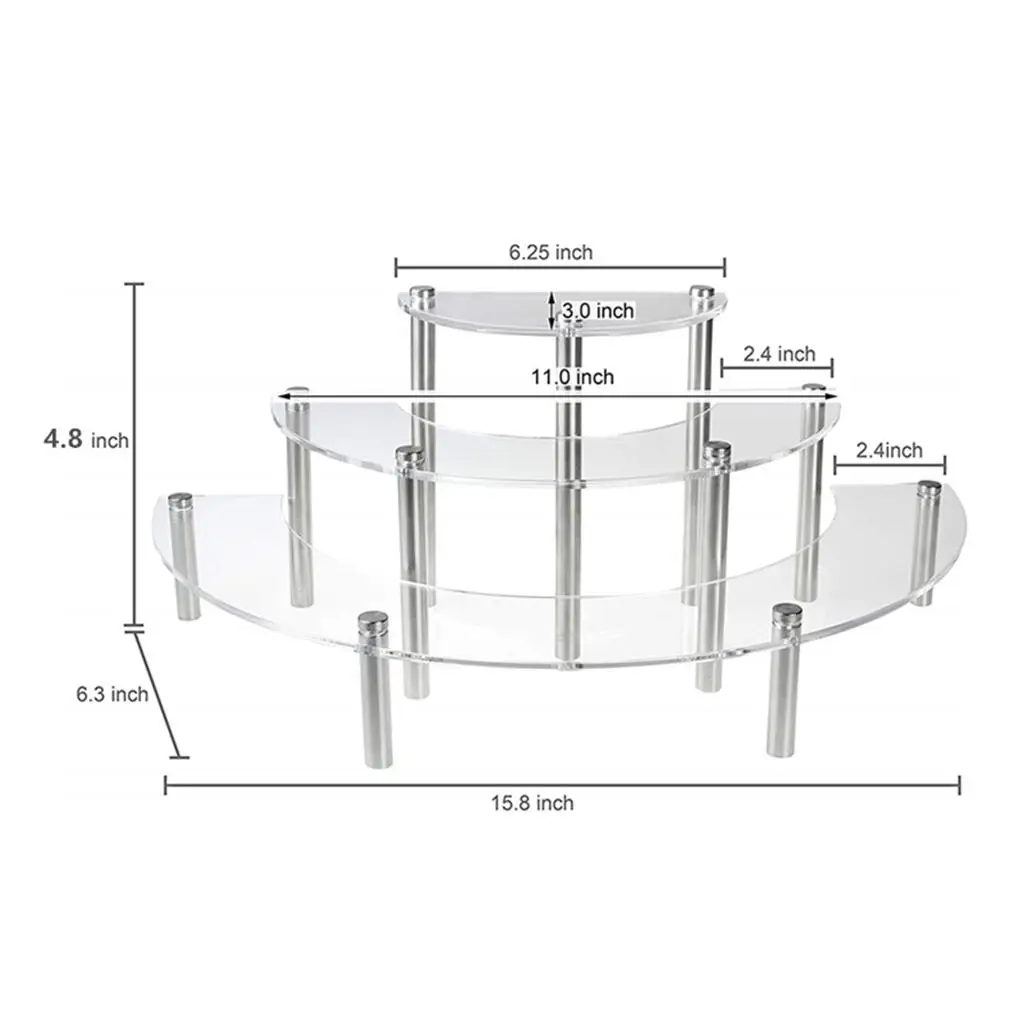 Acrylic Cake Layer Cupcake Muffin Stand for Wedding Shower -
