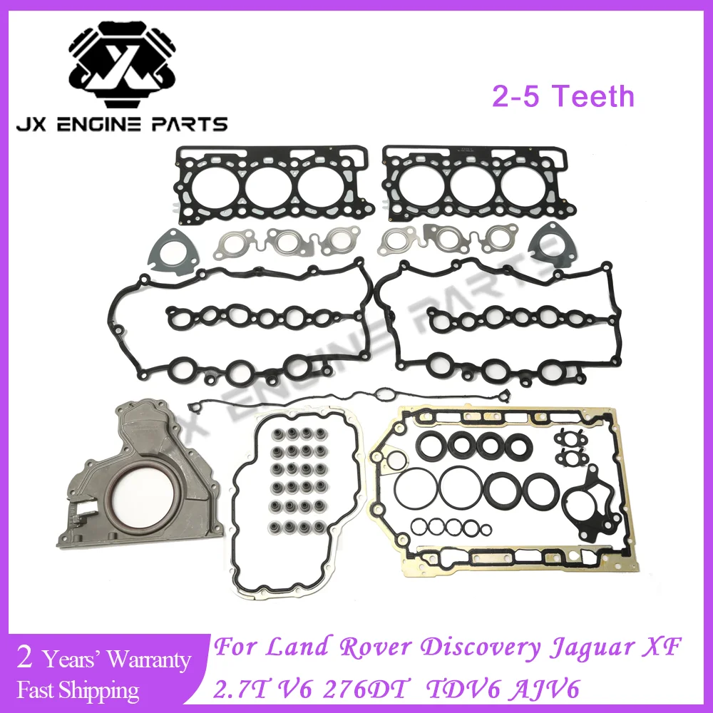 276DT Engine Cylinder Head Full Gasket Set For Jaguar Land Rover 2.7 Discovery Range Rover Sport L319 L320 TDV6 AJV6 2.7L Diesel