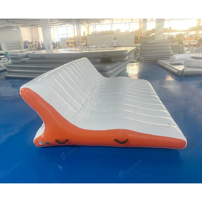 Custom Designed Pvc Inflatable Floating Water Bar Island Pool Float For Lazy River Lounges Water Mattress