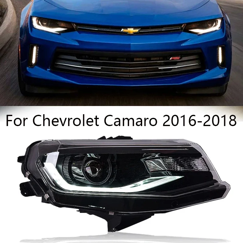 Head Lamp for Chevrolet Camaro LED Headlight 2020-2023 Headlights Camaro DRL Turn Signal High Beam Angel Eye Projector Lens