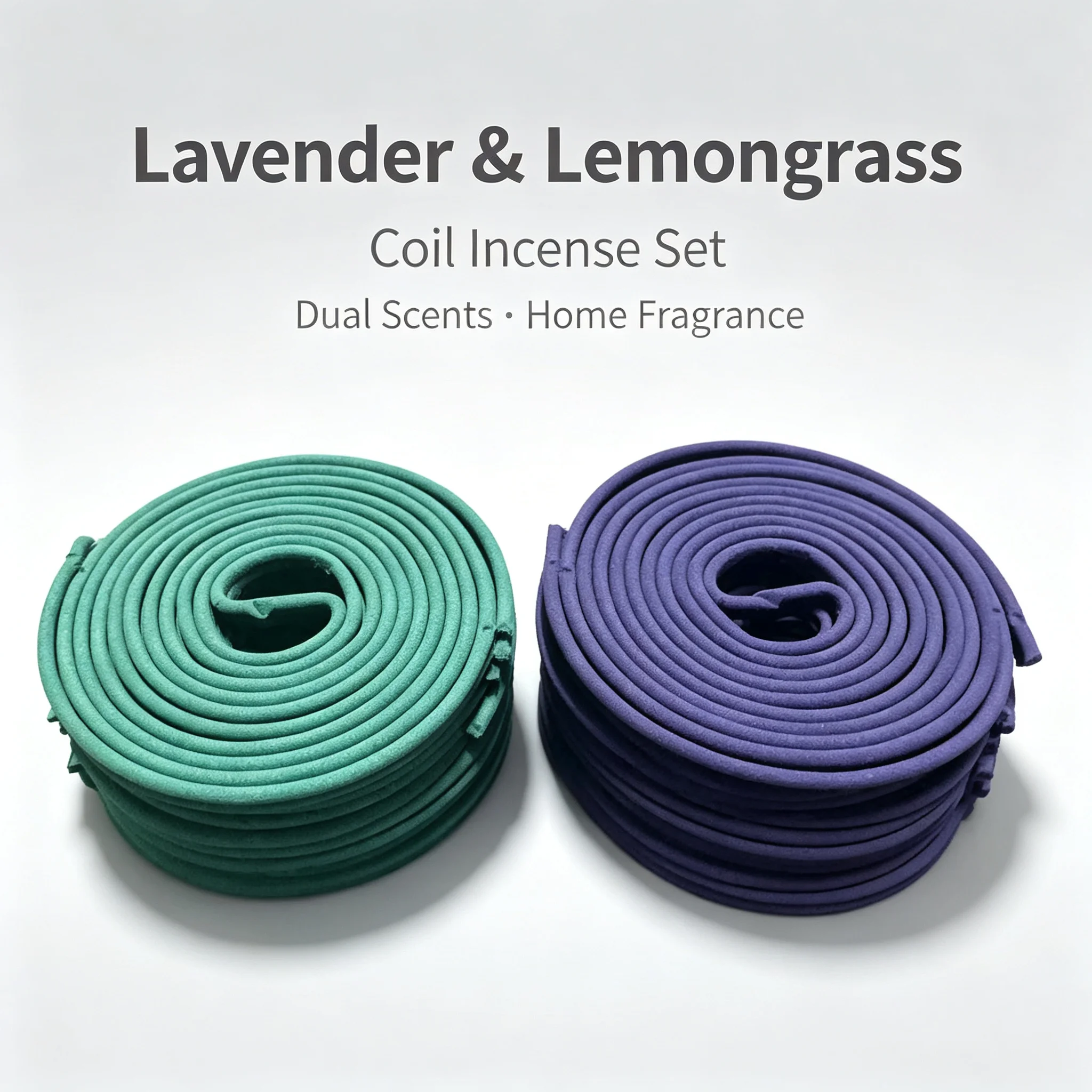 Lemongrass Lavender Incense Coils, suitable for outdoor use and pool camping, perfect for Halloween, Christmas, and decoration.