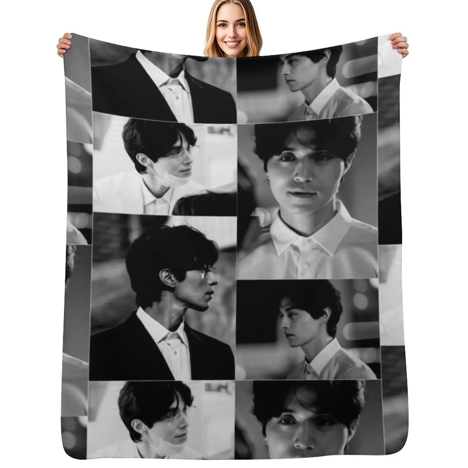 [Lee Dong Wook + Stranger] Throw Blanket Warm Cozy Throw Blanket for Living Room Couch