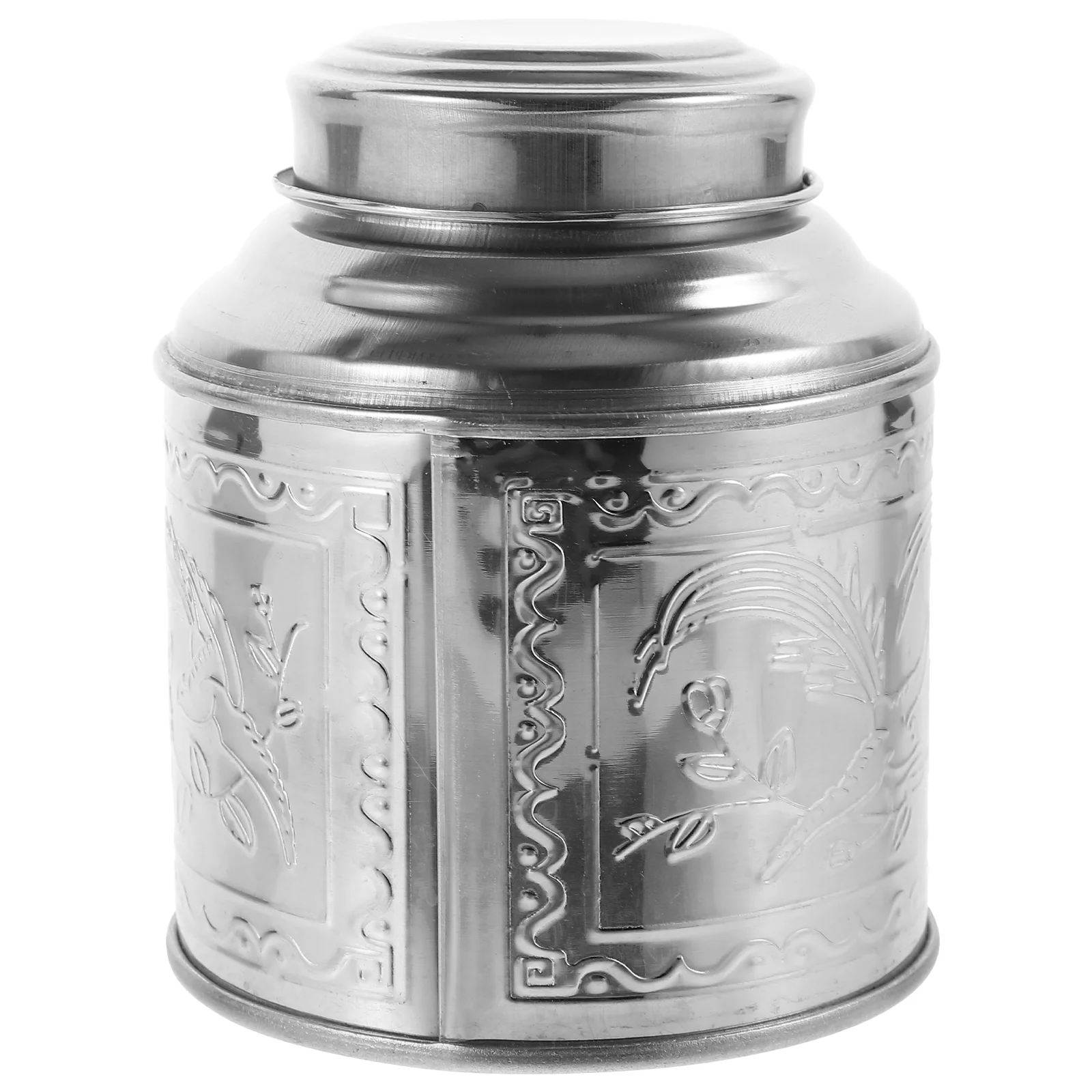 

Storage Jar Tea Loose Containers with Lids Stainless Steel Decorative Wrapping Canister