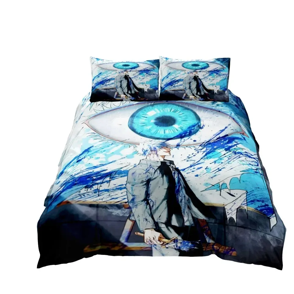 2025 Satoru Gojo Jujutsu Kaisen Duvet Cover Set King Queen Double Full Twin Single Size Bed Linen Set Quilt Cover Pillowcase