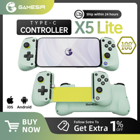 GameSir X5 Lite Type-C Wired Mobile Game Controller with Hall Effect Joystick for iphone 15/ Android/ipd mini/Y700
