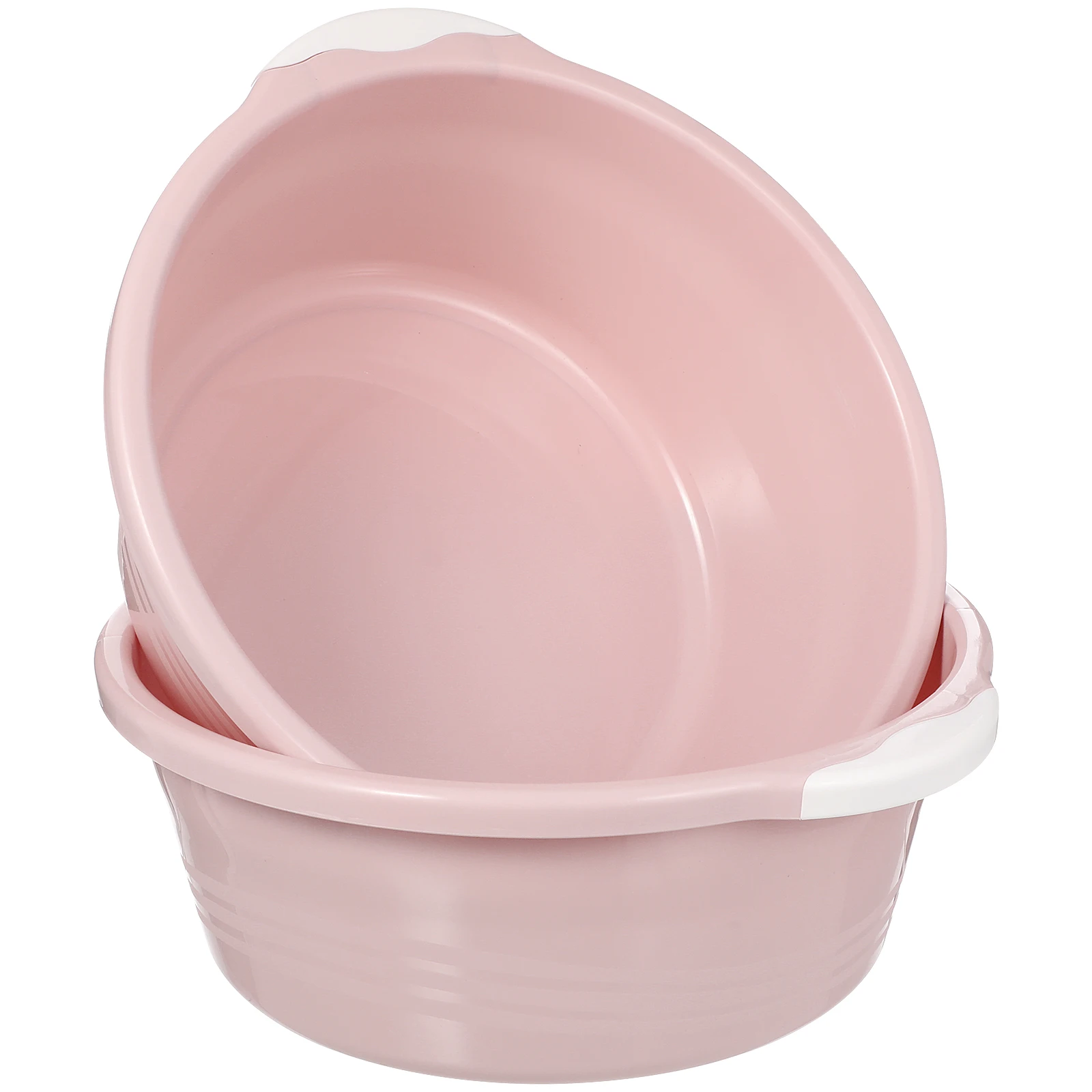 

2Pcs Plastic Wash Basin Laundry Bucket Durable Anti Slip Kitchen Bathroom Foot Care Tool Household Washbasin Sink