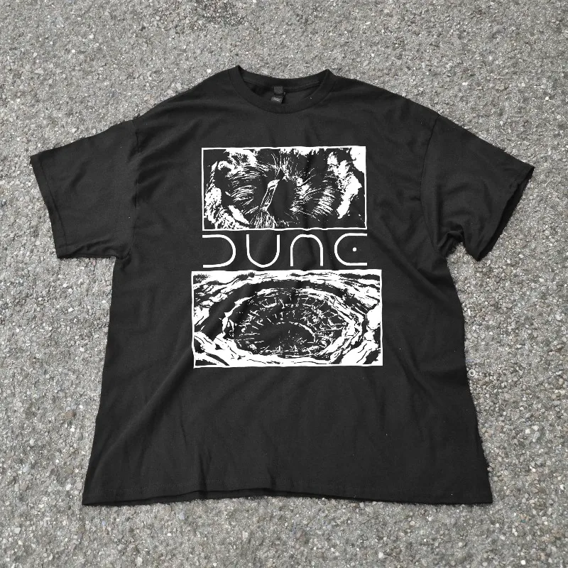 Sandworm Pattern T-shirt, A Must-have for Science Fiction Fans, Summer New Y2K Unisex Casual Fashion T-shirt
