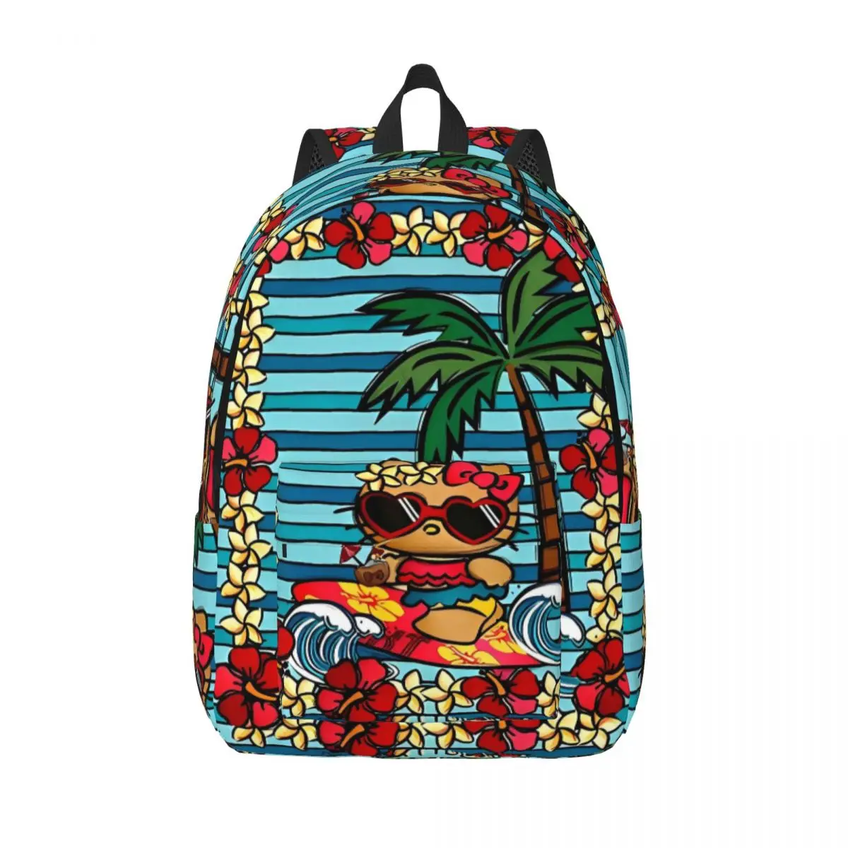 Hello Kitty Cute Cartoon Backpack Leisure Backpacks Teen Sport Print High School Bags Design Rucksack