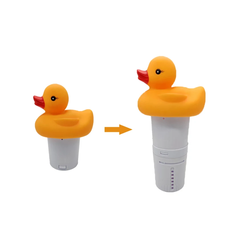 Swimming Pool Duck Floating Chlorine Dispenser Tablet Storage Holder Spa Pool Accessory view 3