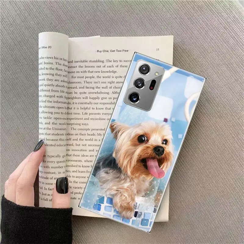 Yorkshire terrier dog Phone Case For Samsung S24 S23 S22 Ultra Fundas S21 Plus Galaxy S20 FE S10 Lite S10E S9 S8 S7 S6 Edge Cove