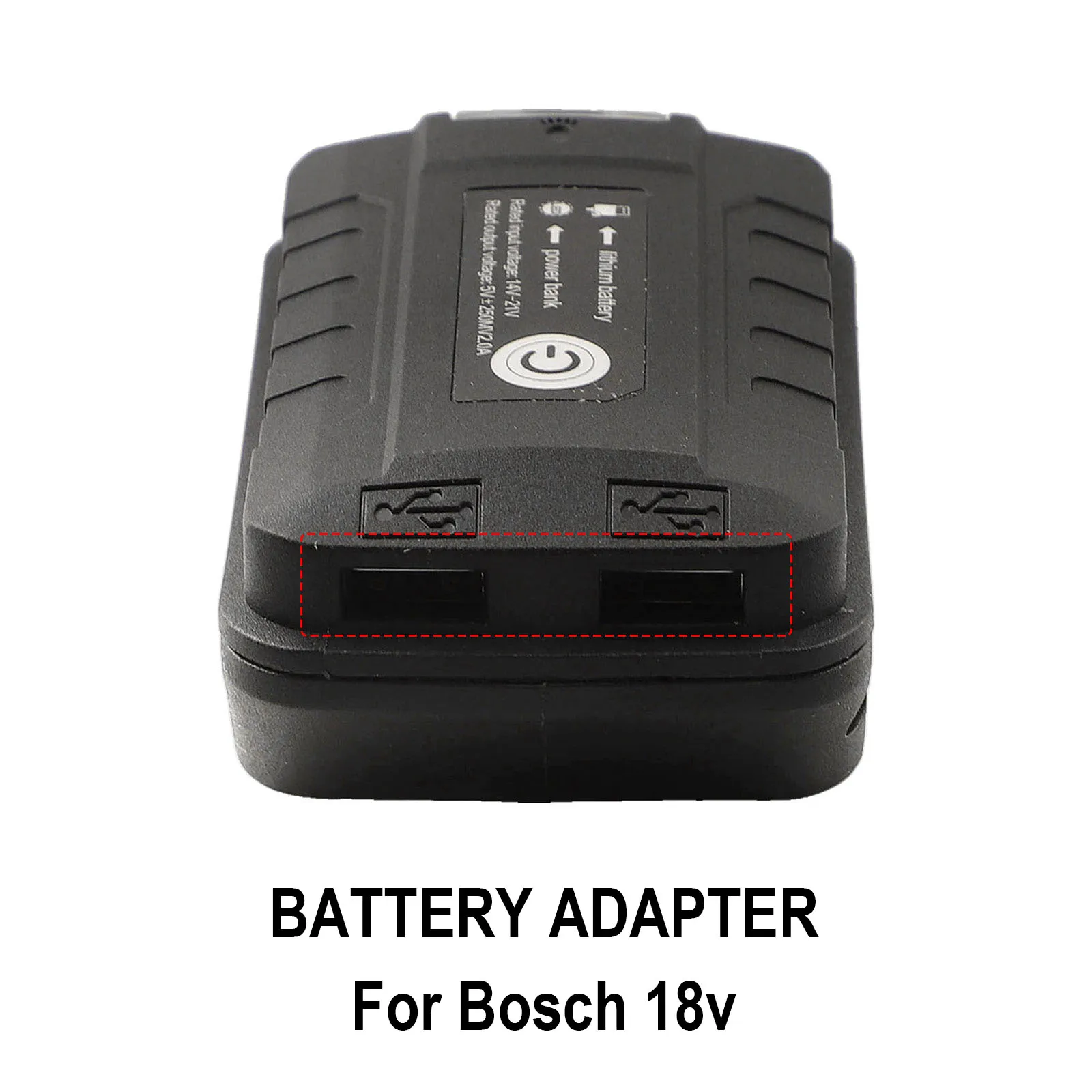 Mobile Charging Solution Dual USB Converter LED Light Adapter High-performance Charging Board Lightweight Plastic Material