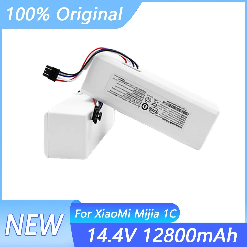 

New 18650 14.4V 12800mAh lithium battery,for Xiaomi Mijia robot vacuum cleaner 1C replacement rechargeable Li-ion batteries